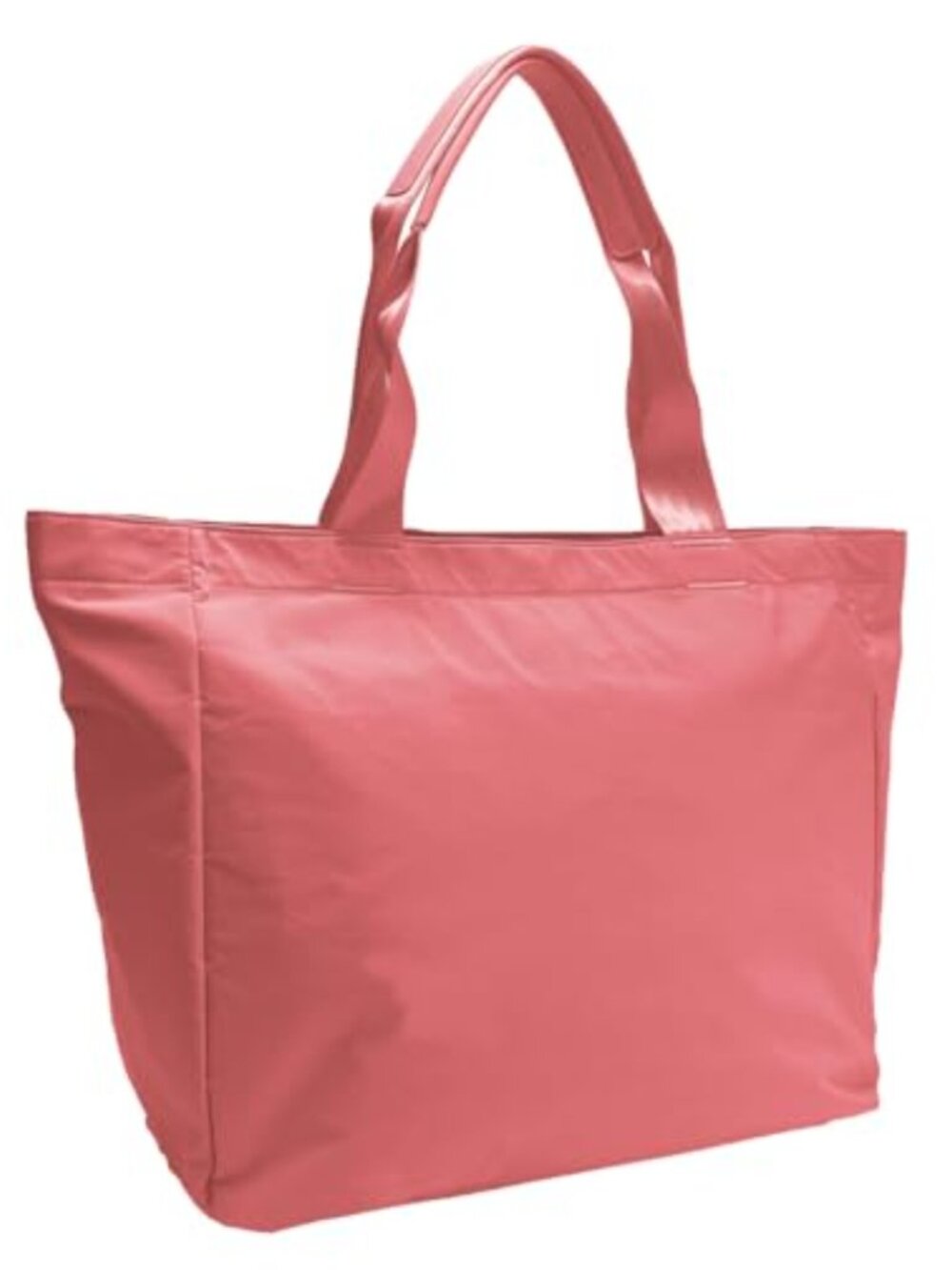 Large Nylon Tote Bag with 14" Laptop Compartment Puffy Work Travel Handbag